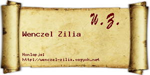 Wenczel Zilia névjegykártya